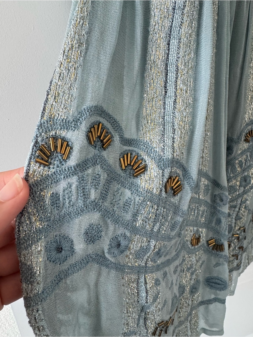 Anthropologie RAGA Rozelle Embroidered Tunic Size L - Picture 9 of 9